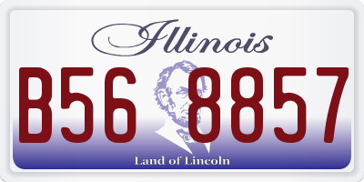 IL license plate B568857