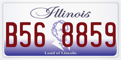 IL license plate B568859