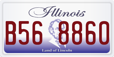 IL license plate B568860