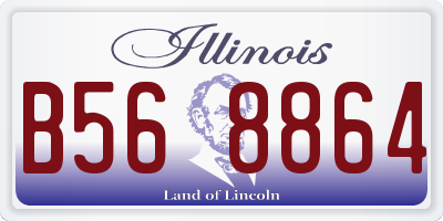IL license plate B568864