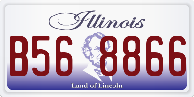 IL license plate B568866