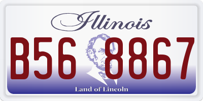 IL license plate B568867
