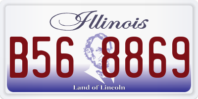 IL license plate B568869