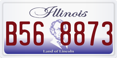 IL license plate B568873