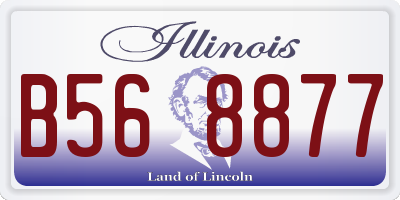 IL license plate B568877