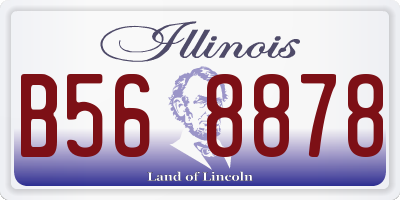 IL license plate B568878