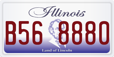 IL license plate B568880