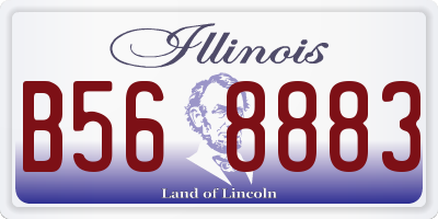 IL license plate B568883