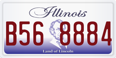 IL license plate B568884