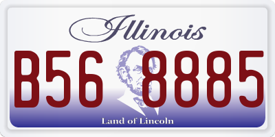 IL license plate B568885