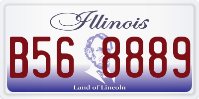 IL license plate B568889