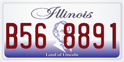 IL license plate B568891