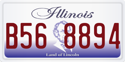 IL license plate B568894