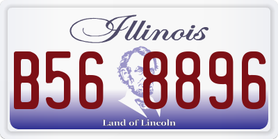 IL license plate B568896