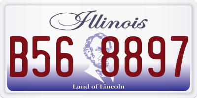 IL license plate B568897