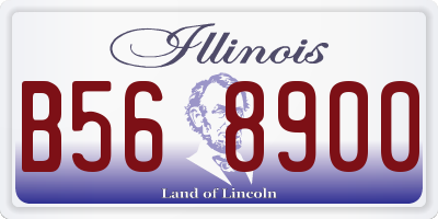 IL license plate B568900