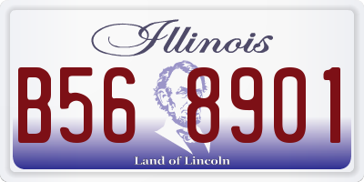 IL license plate B568901