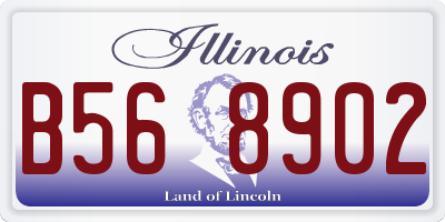 IL license plate B568902