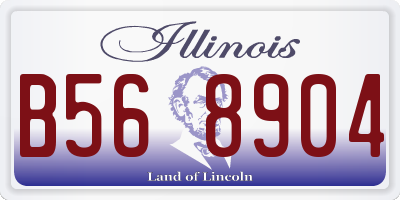 IL license plate B568904