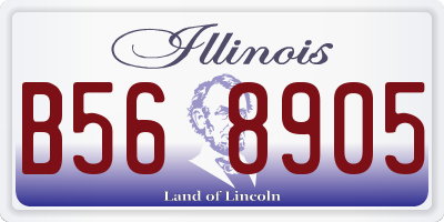 IL license plate B568905