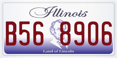 IL license plate B568906