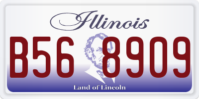 IL license plate B568909