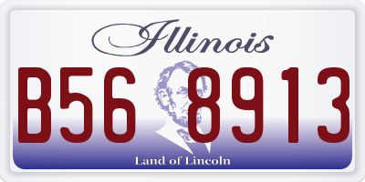 IL license plate B568913