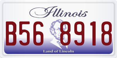 IL license plate B568918