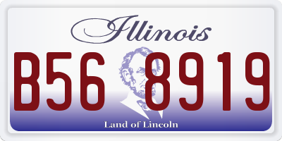 IL license plate B568919
