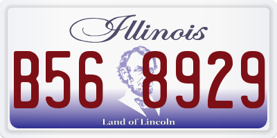 IL license plate B568929
