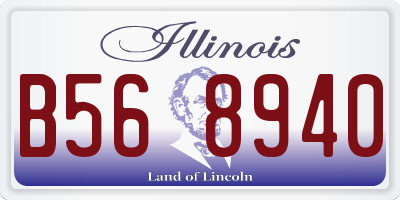 IL license plate B568940