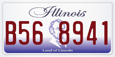 IL license plate B568941