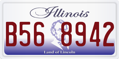 IL license plate B568942