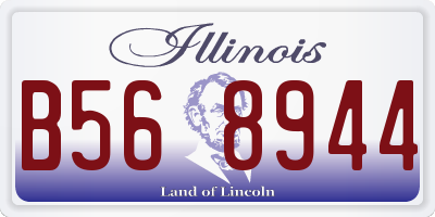 IL license plate B568944