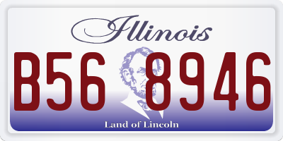 IL license plate B568946