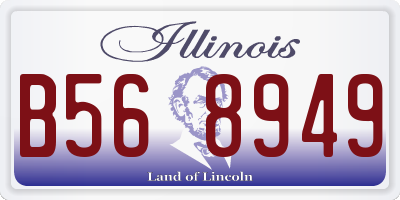 IL license plate B568949