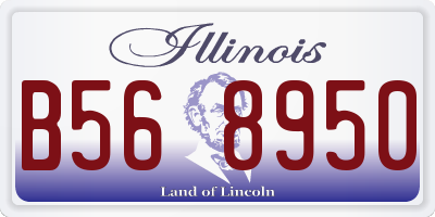 IL license plate B568950