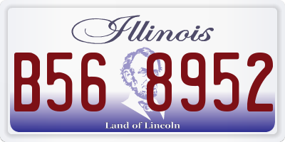 IL license plate B568952