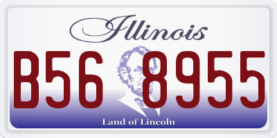 IL license plate B568955