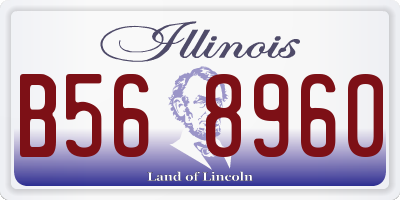 IL license plate B568960