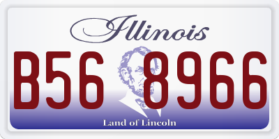 IL license plate B568966