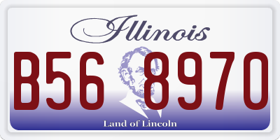 IL license plate B568970