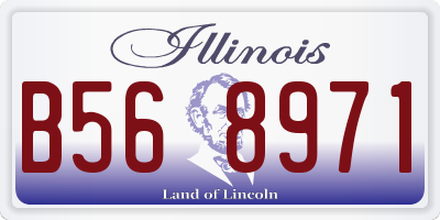 IL license plate B568971