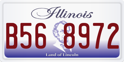 IL license plate B568972
