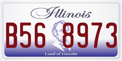IL license plate B568973
