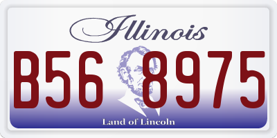 IL license plate B568975