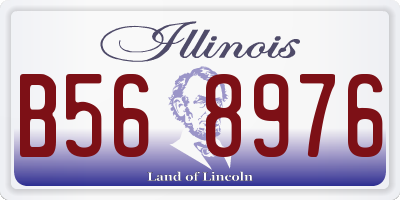 IL license plate B568976