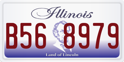 IL license plate B568979