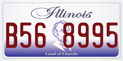IL license plate B568995