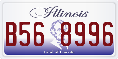 IL license plate B568996